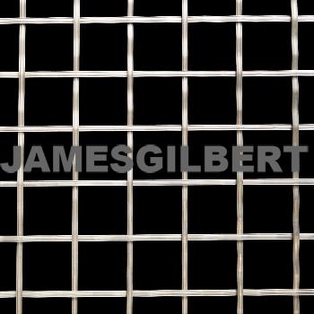 Handwoven Stainless Steel Decorative Grille with 3mm Reeded Wire and 25mm Square Aperture
